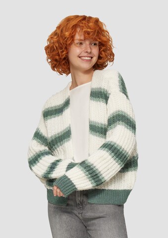 QS Knit cardigan in Green: front