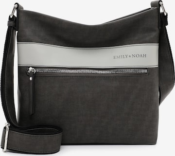 Borsa a spalla ' E&N Bonnie ' di Emily & Noah in grigio: frontale