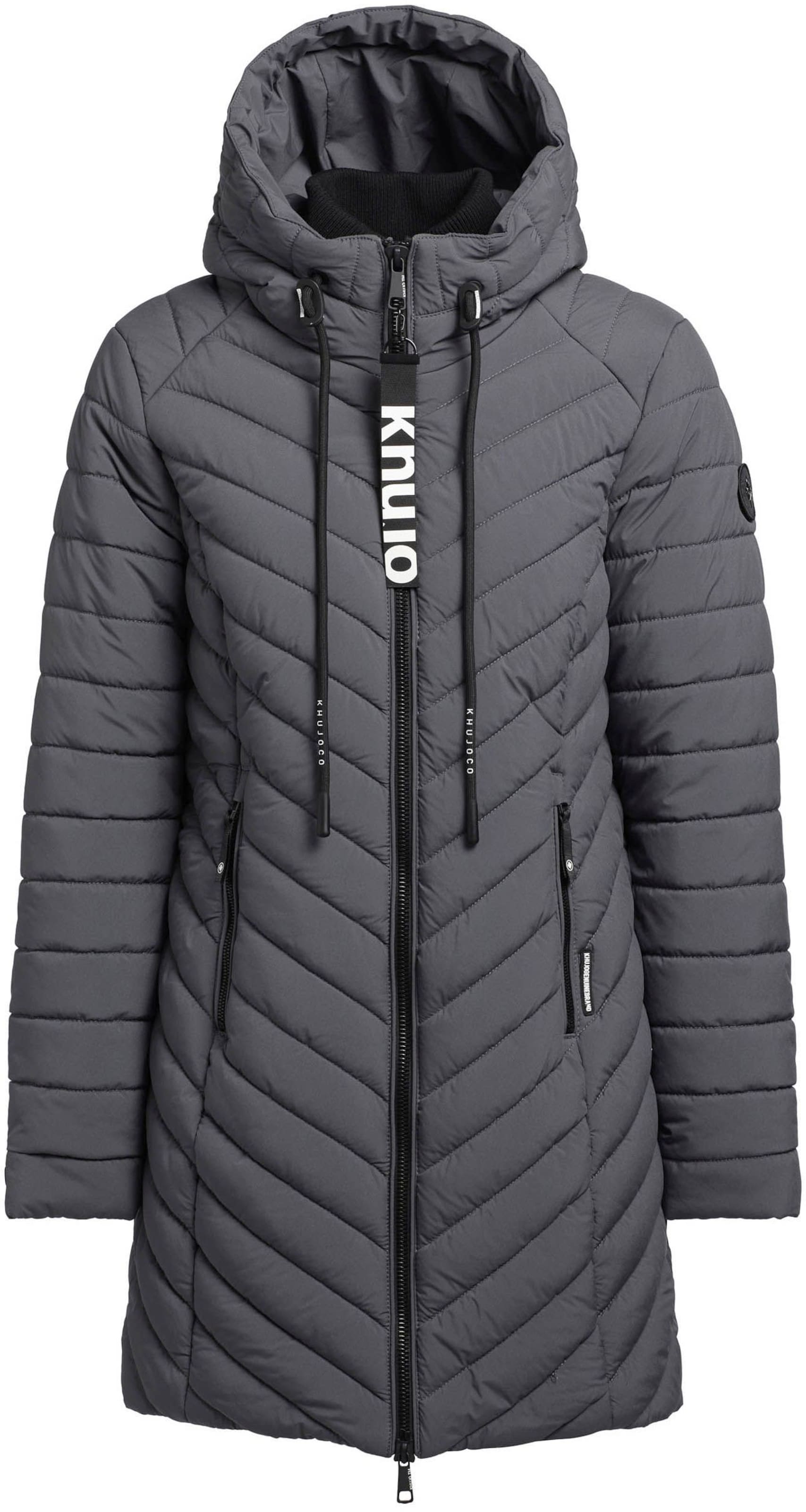 khujo Winter Coat in Grey: front