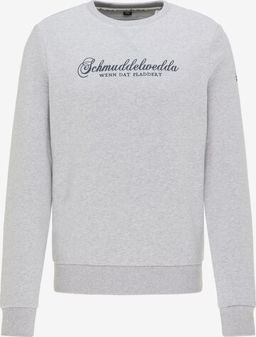 Schmuddelwedda Sweatshirt in Grijs: voorkant