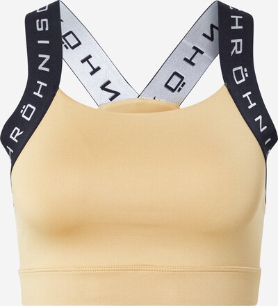 Reggiseno sportivo 'KAY' Röhnisch di colore giallo pastello / nero / bianco, Visualizzazione prodotti
