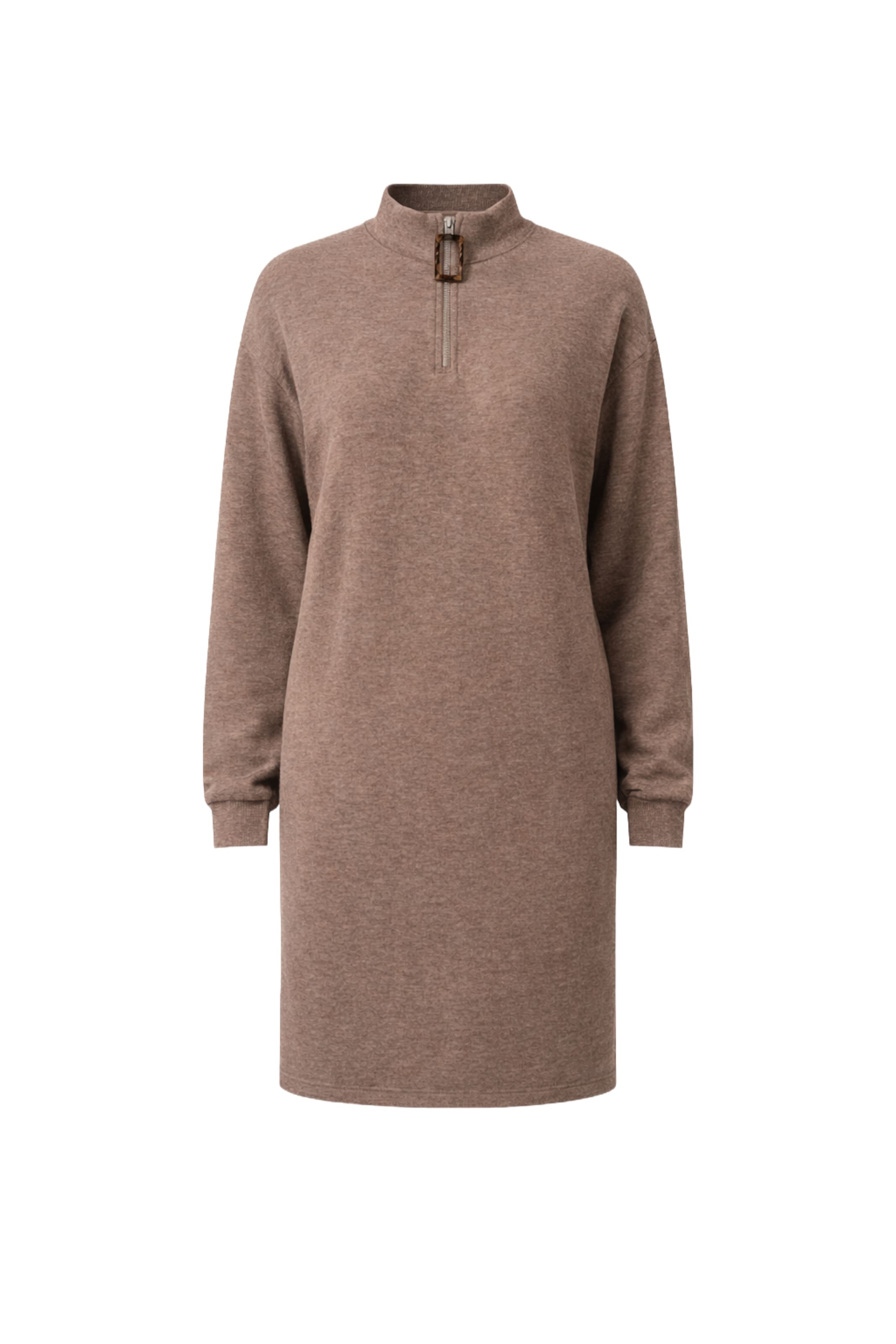 Robes en maille Shape Of You en marron : devant