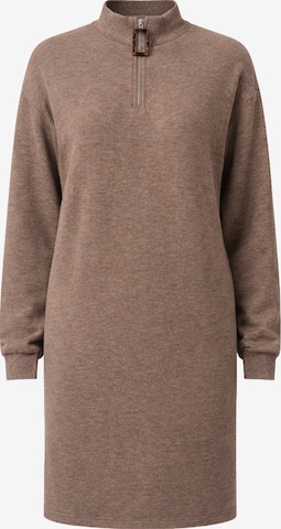 Robes en maille Shape Of You en marron : devant