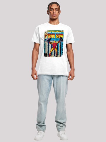 T-Shirt 'Marvel Iron Man Cover' F4NT4STIC en blanc