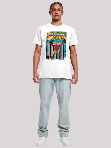 F4NT4STIC T-Shirt 'Marvel Iron Man Cover' in Weiß