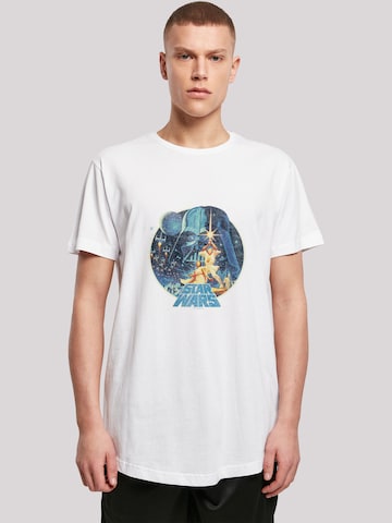 T-Shirt 'Star Wars Vintage Victory' F4NT4STIC en blanc : devant