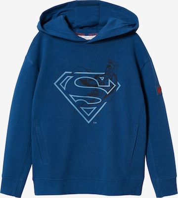 MANGO KIDS Sweatshirt 'HEROE' in Blue: front