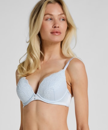 Hunkemöller Push-up BH 'Laila' in Blauw: voorkant
