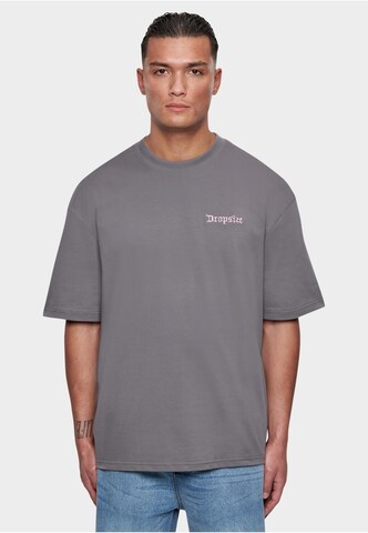 T-Shirt Dropsize en gris : devant