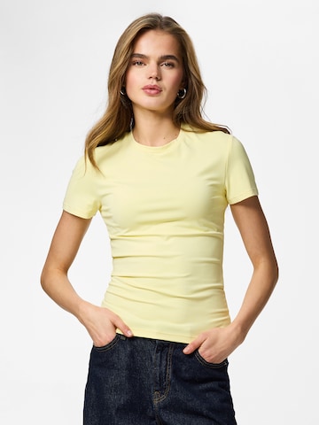 PIECES Shirt 'PCLULA' in Yellow: front