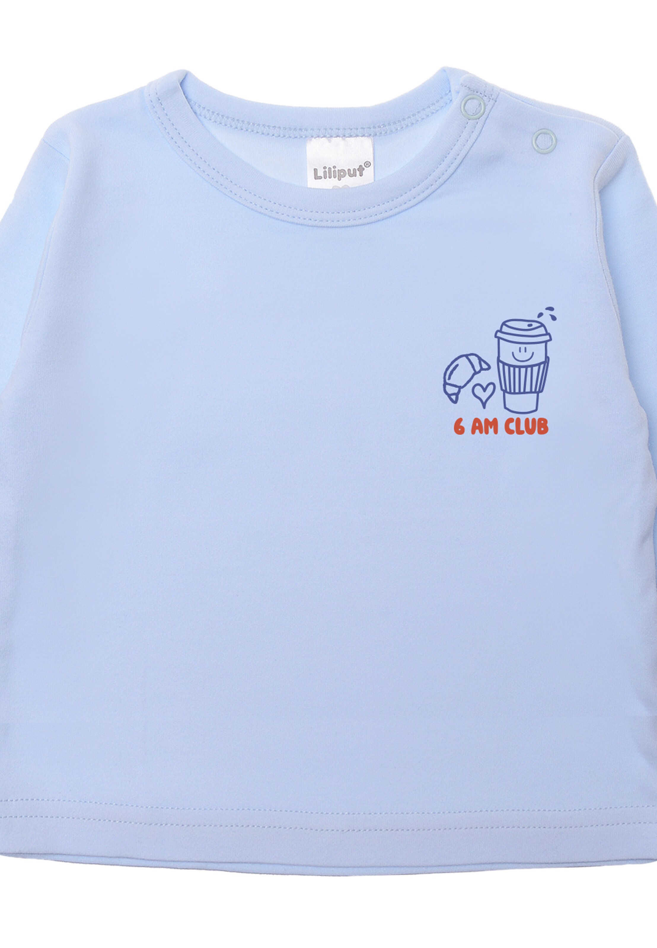 LILIPUT Shirt '6 AM CLUB' in Blue