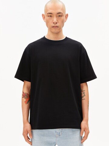 ARMEDANGELS Shirt 'MAARKOS' in Zwart: voorkant