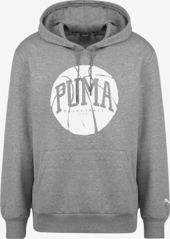 PUMA Athletic Sweatshirt in Grey: front