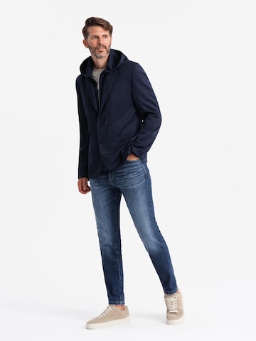 Coupe regular Veste de costume Ombre en bleu