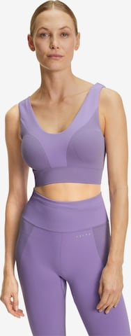 FALKE Sport-BH 'Seamless Shape' in Lila: Vorderseite