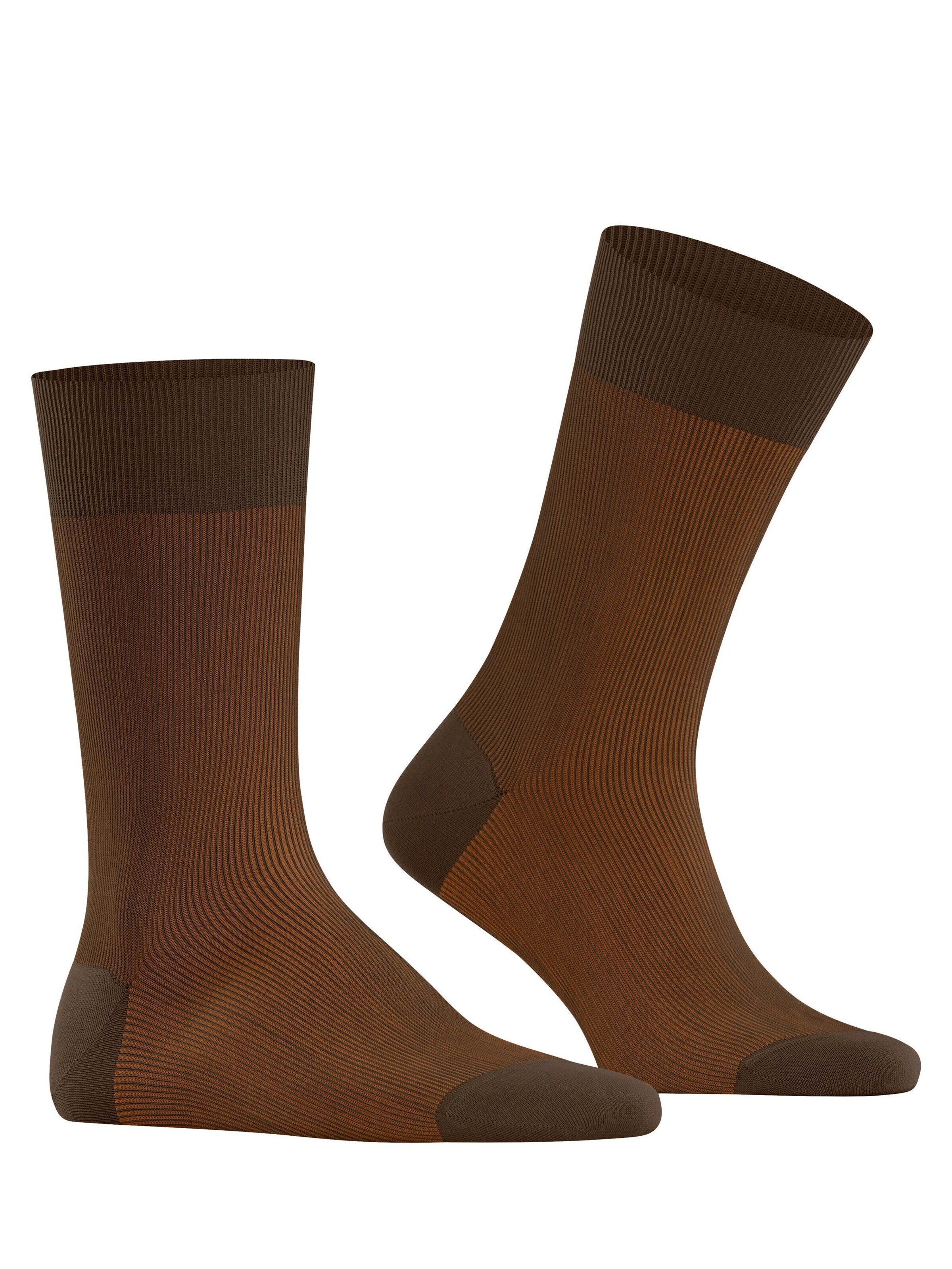 FALKE Socks 'Fine Shadow' in Brown
