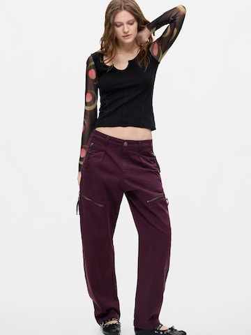 Desigual regular Παντελόνι σε κόκκινο