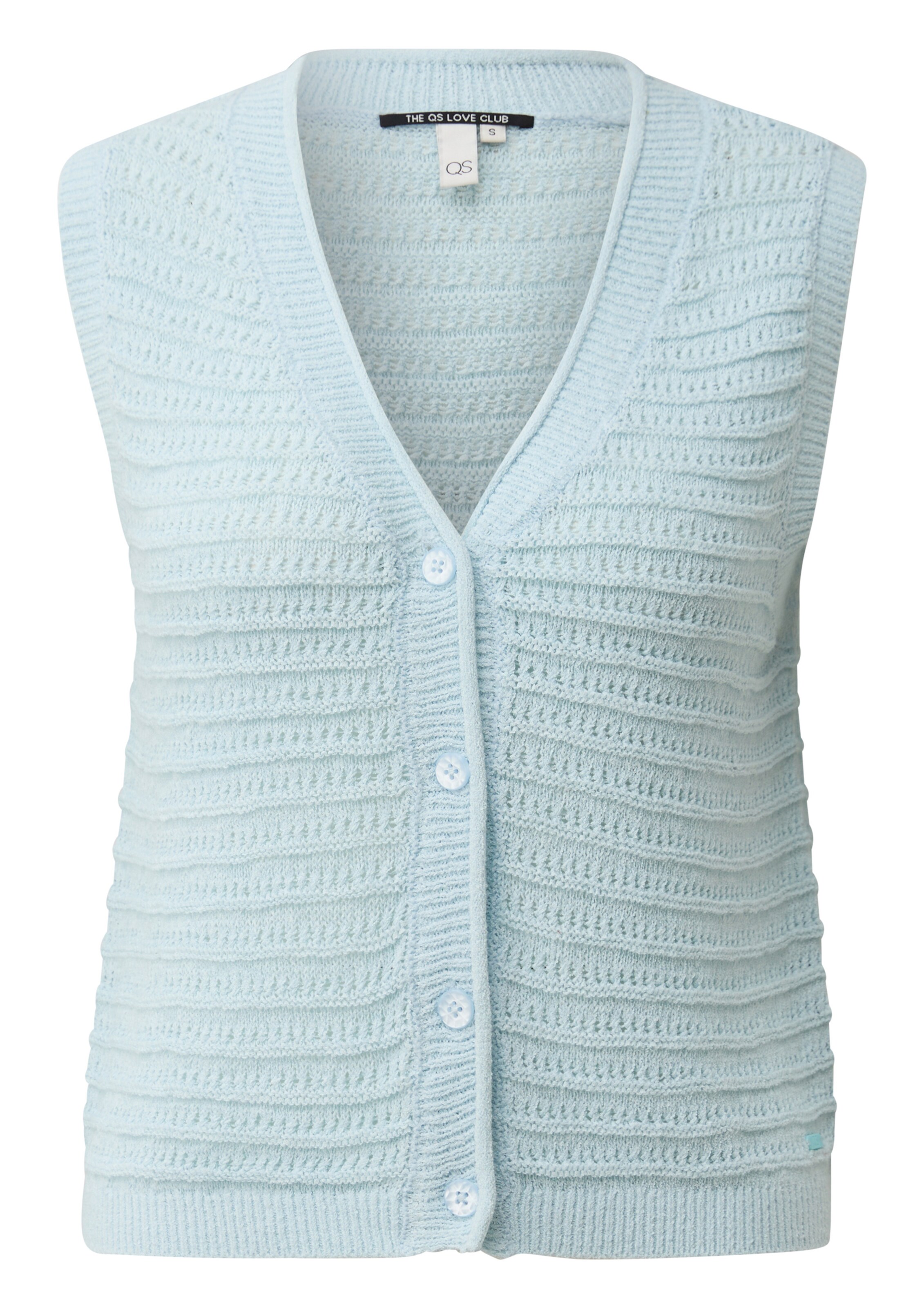 Cardigan QS en bleu : devant