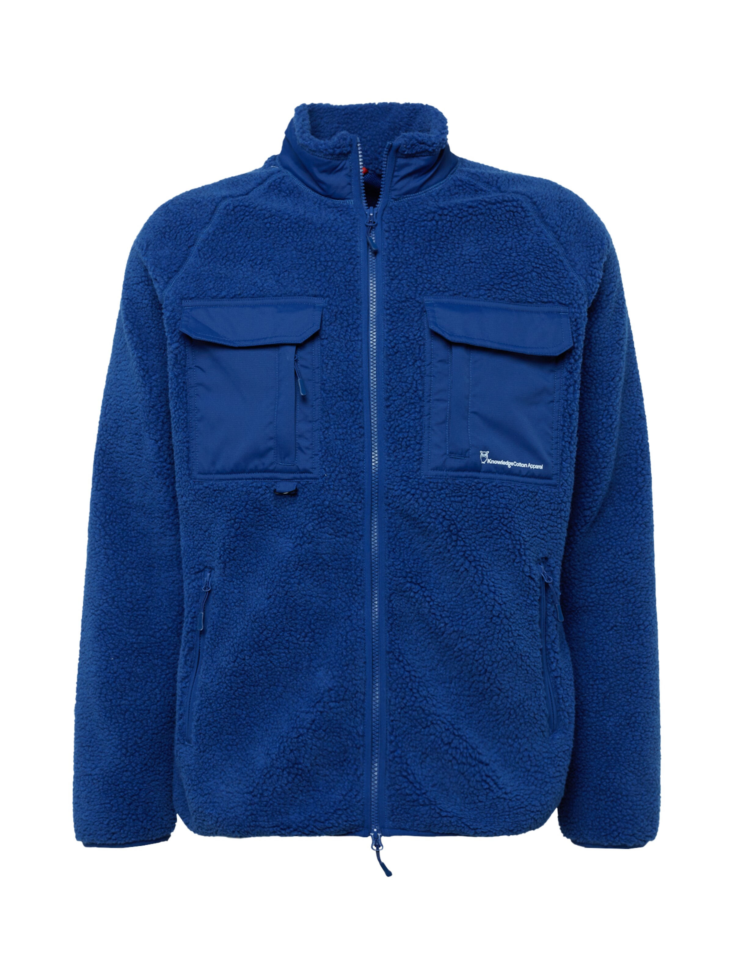 KnowledgeCotton Apparel Fleecejacke in Blau: Vorderseite