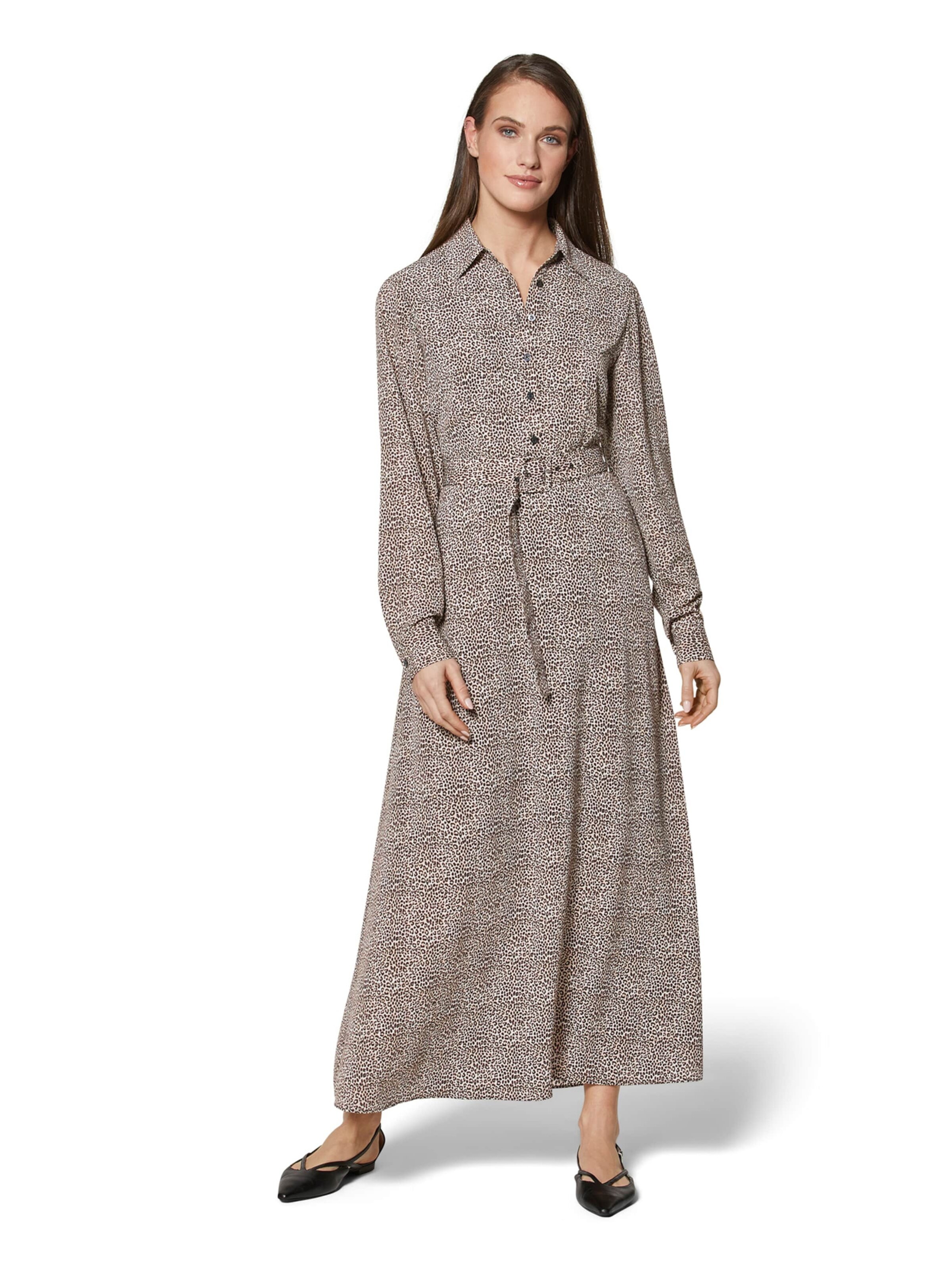 MADELEINE Jurk in Bruin: voorkant