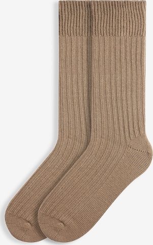 Von Jungfeld Socken 'Merino' in Beige: Vorderseite