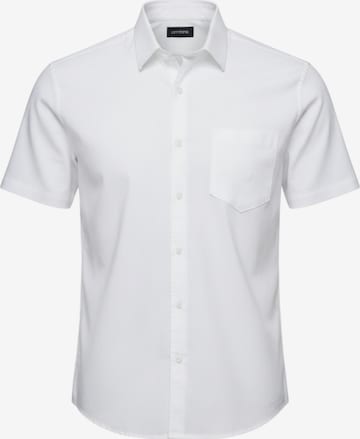 Fit confort Chemise 'OM-SHSS-0167' Ombre en blanc : devant