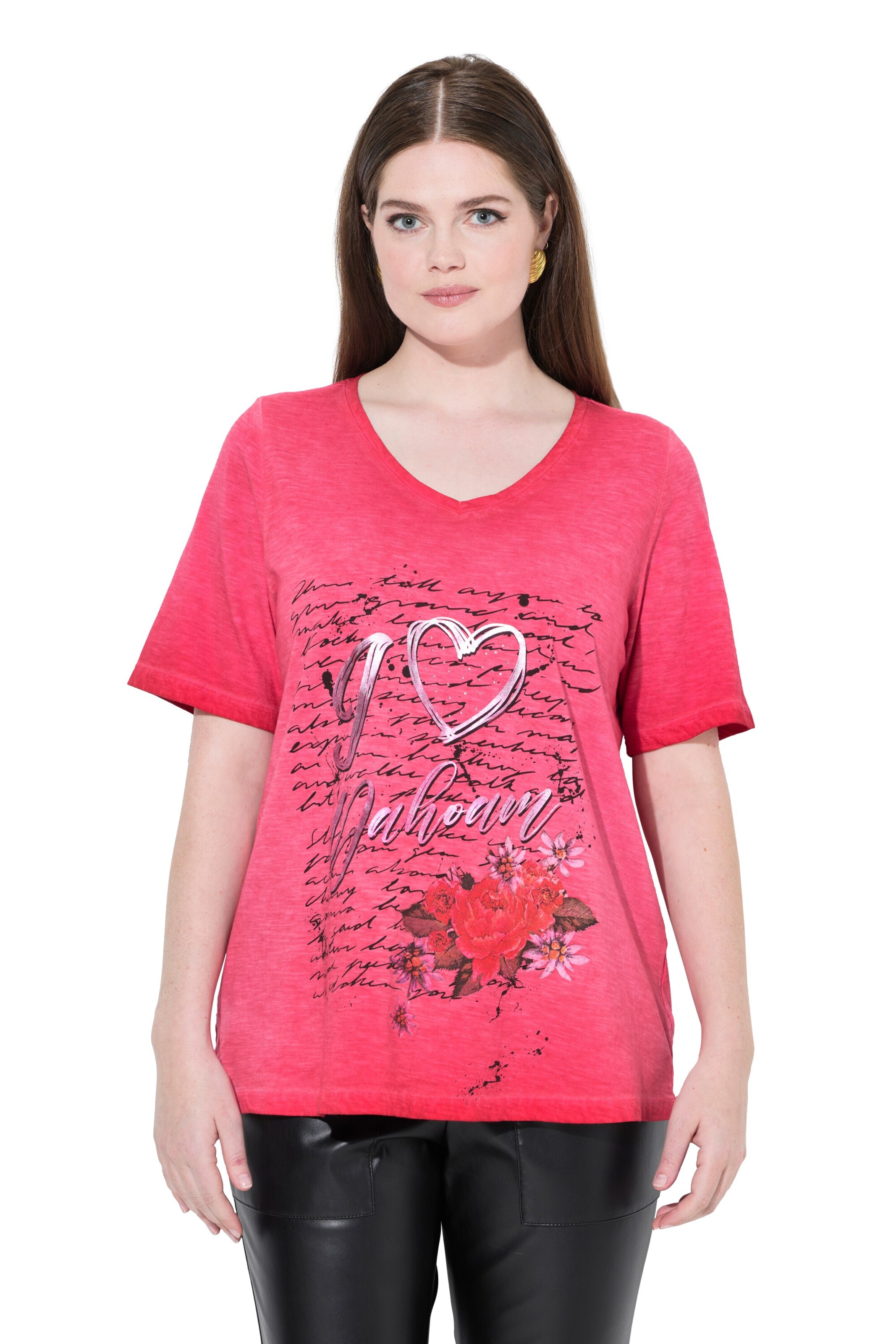 Ulla Popken Shirt in Rot: Vorderseite