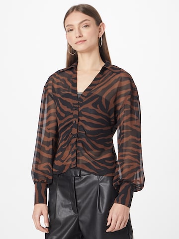 Gina Tricot Blouse 'Sivan' in Brown: front