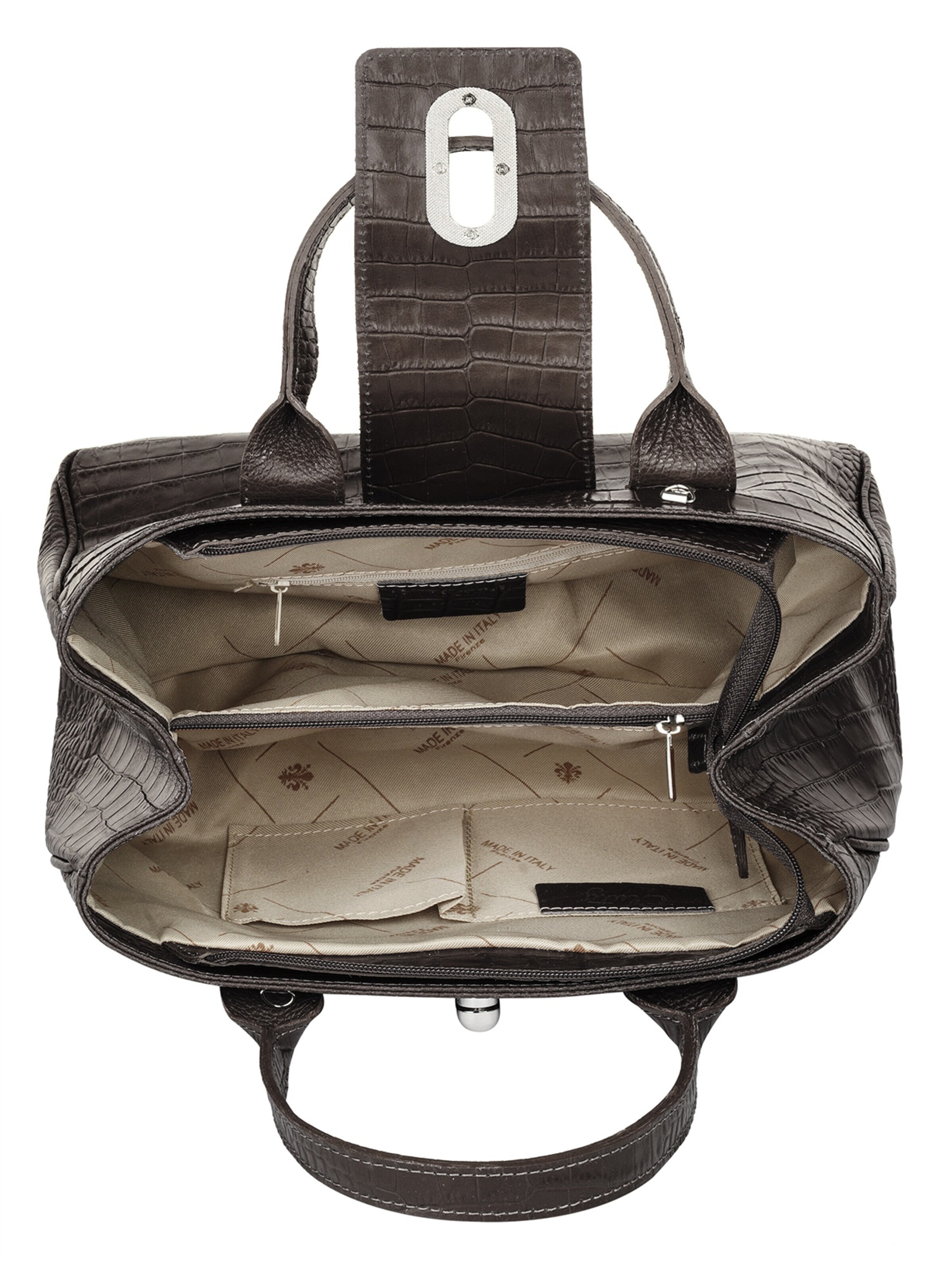 Cluty Handbag in Brown