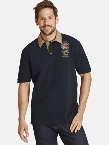 Jan Vanderstorm Poloshirt 'Joakim' in Blau: Vorderseite