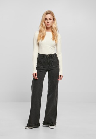 Urban Classics Bootcut Džíny – černá
