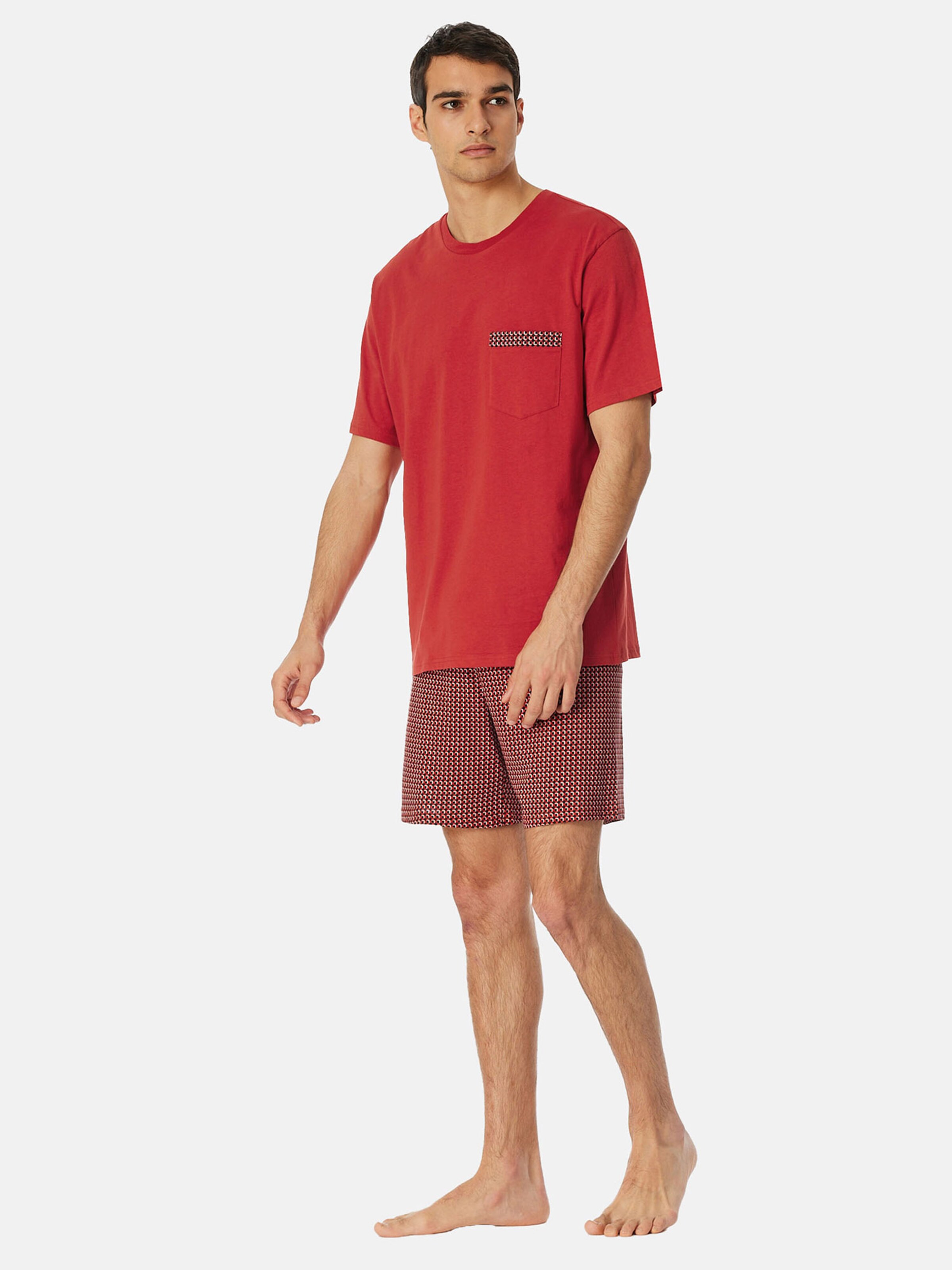 SCHIESSER Shorty ' Comfort Nightwear ' in Rot
