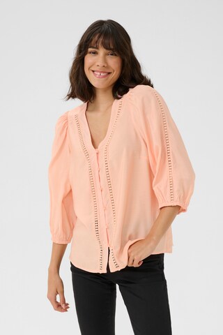 Kaffe Blouse in Oranje: voorkant