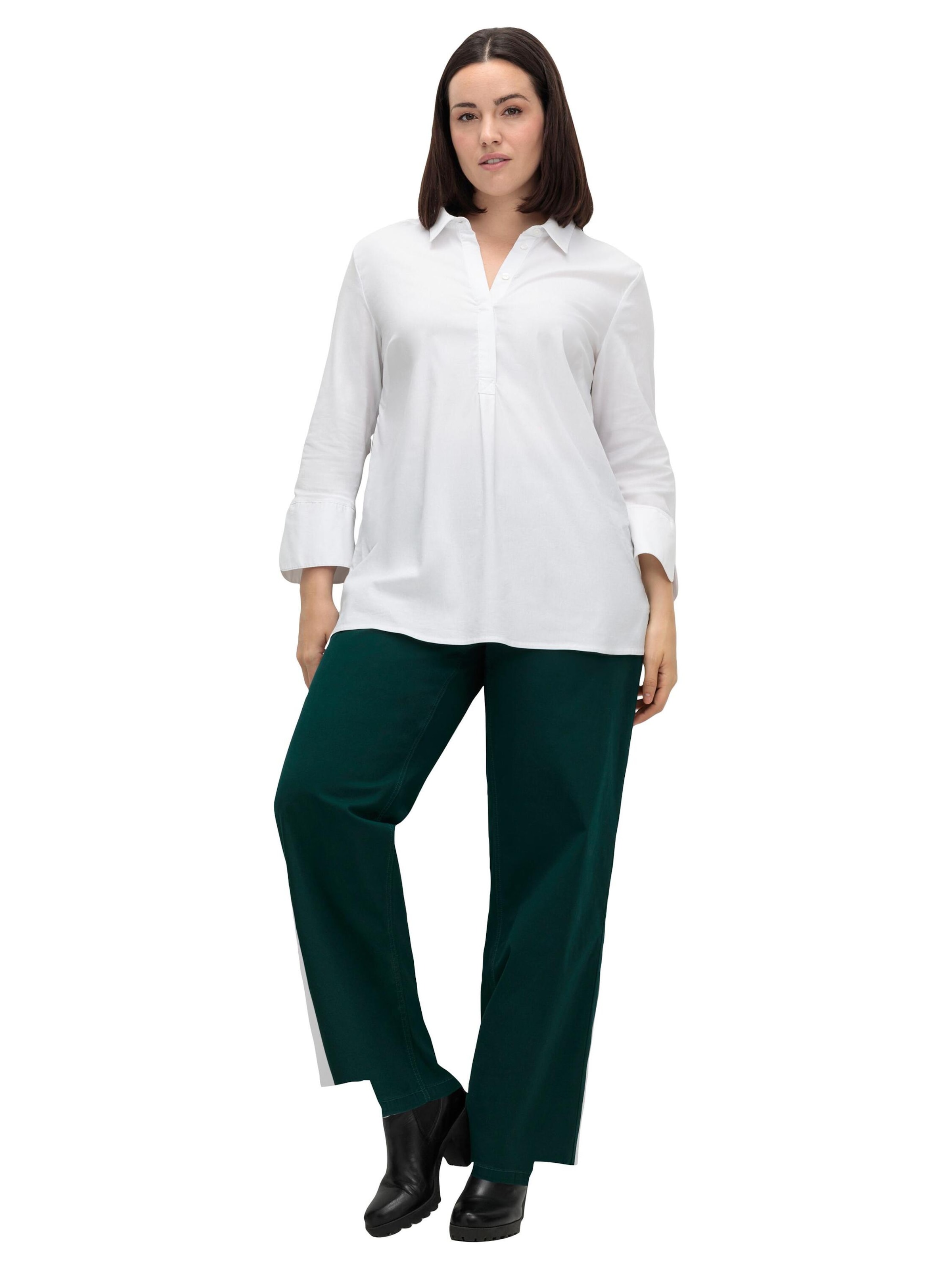 Largi Pantaloni 'Ella' de la SHEEGO pe verde