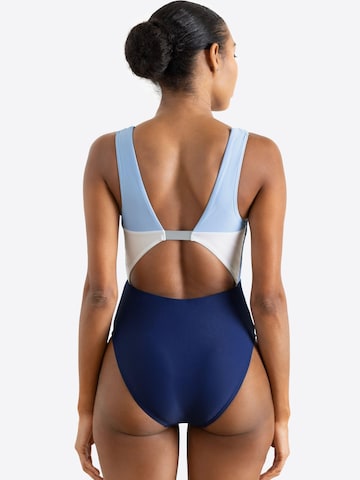Horizon Athletic - Push-up Fato de banho desportivo 'Tasman One Piece Luna' em azul