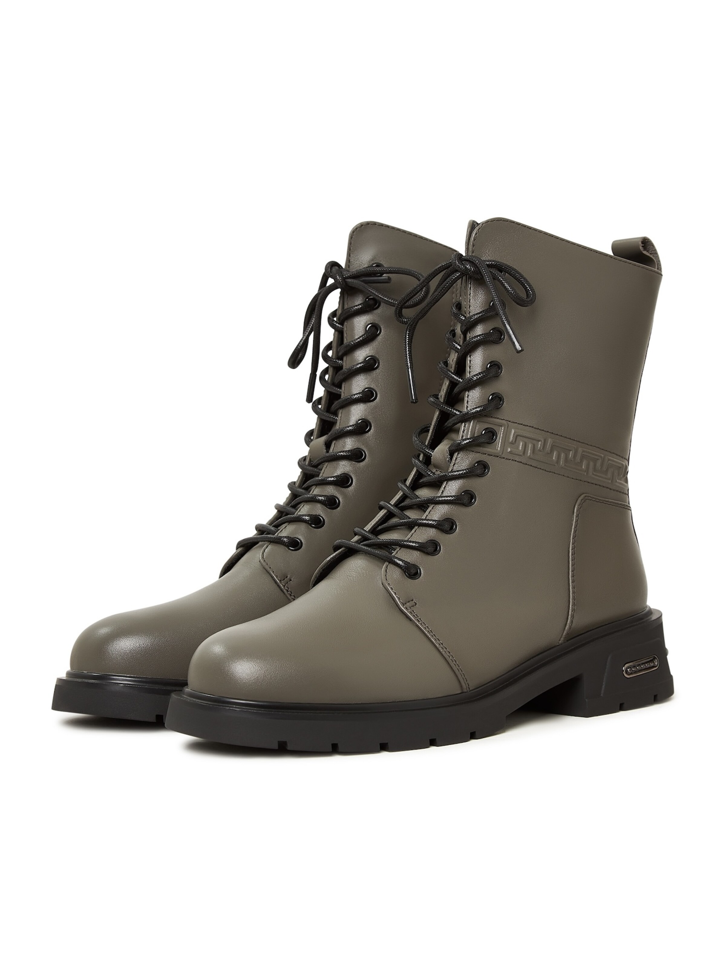 CESARE GASPARI Schnürstiefelette in Schwarz