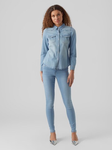 VERO MODA Bluse 'MARIA' i blå