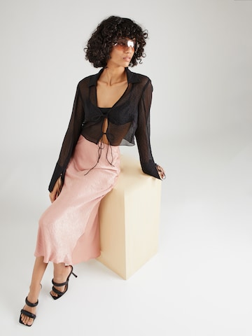 Jupe 'Bias' Nasty Gal en rose