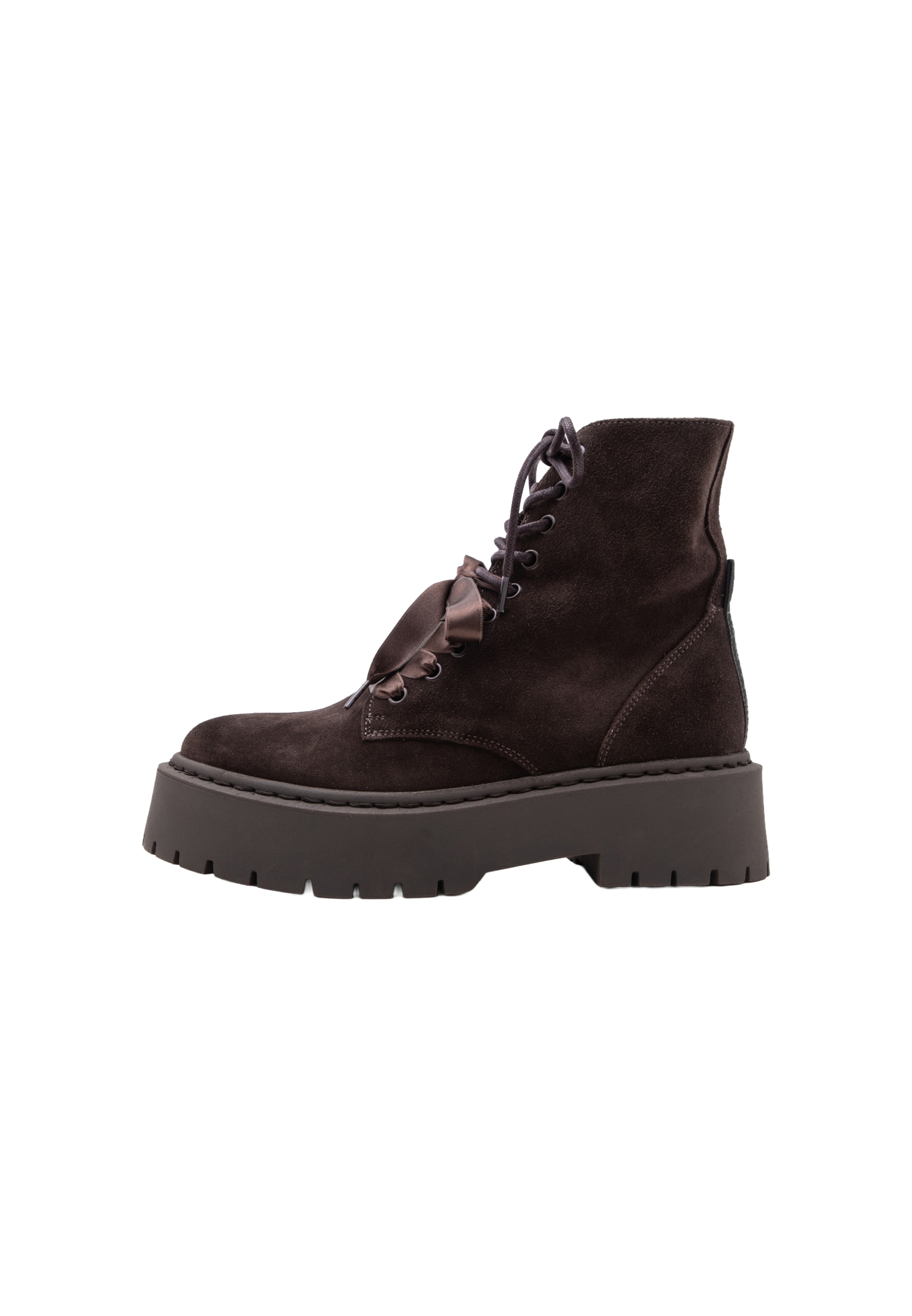 Ghete cu șireturi 'Skylar' de la STEVE MADDEN pe maro: față