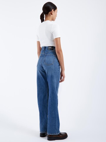 Dr. Denim Regular Jeans 'Echo High Straight' in Blauw