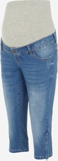 MAMALICIOUS Jean 'Pixie' en bleu denim / gris chiné, Vue avec produit