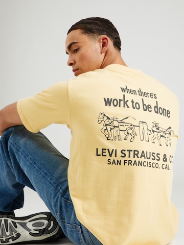 LEVI'S ® Koszulka 'SS Workwear Tee' w kolorze beżowy
