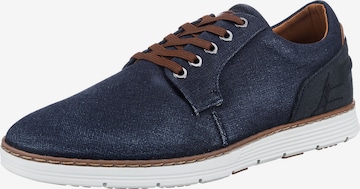 BULLBOXER Lace-Up Shoes in Blue: front