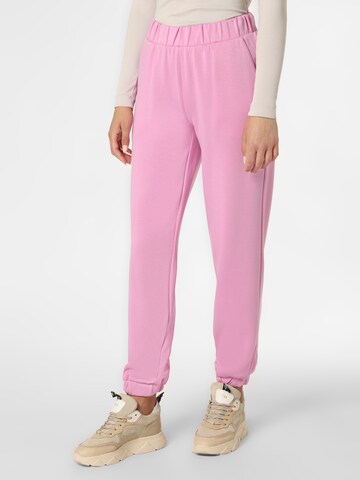 MSCH COPENHAGEN Tapered Broek 'Ima' in Roze: voorkant