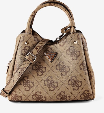 Borsa a mano 'Meridian II' di GUESS in marrone: frontale