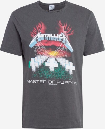 AMPLIFIED T-Shirt en gris foncé / vert / rouge / blanc, Vue avec produit