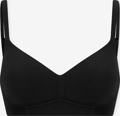 SCHIESSER BH 'Unique Cotton' in schwarz, Produktansicht