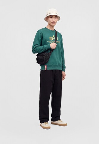 Sweat-shirt ALPHA INDUSTRIES en vert