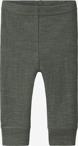 NAME IT Leggings 'NBNWAX' - zöld: elől