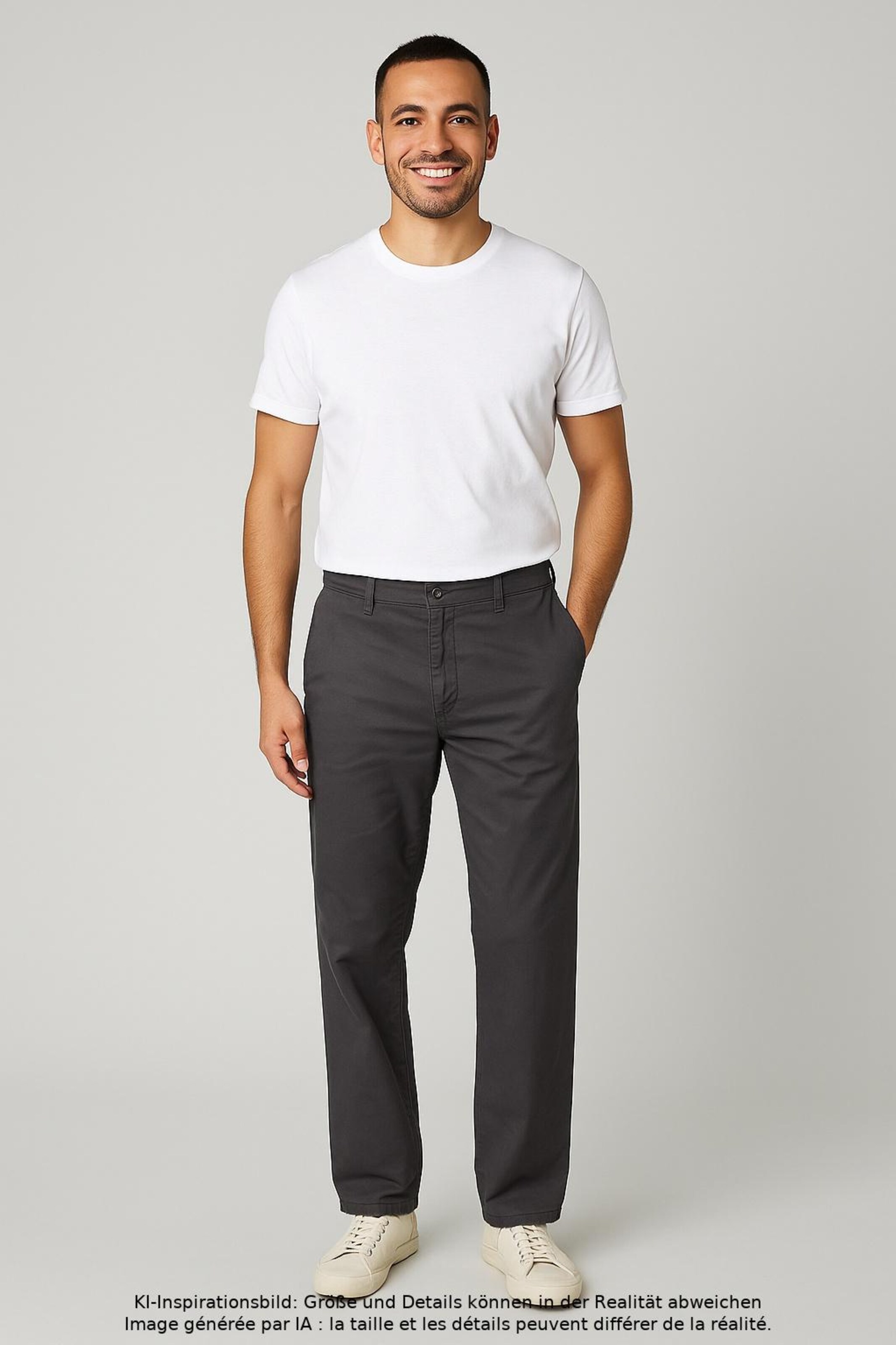 Dockers Stoffhose 32 in Grau: Vorderseite